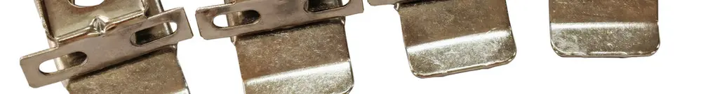 Graffa di montaggio DOTLUX acciaio 50×22mm argento set di 4 