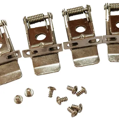 Graffa di montaggio DOTLUX acciaio 50×22mm argento set di 4 