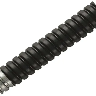 Tubo metallico Plica FNU M32 25m flessibile acciaio zincato/PA nero 
