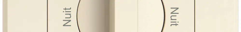 UP-Montageset EDIZIO.liv SNAPFIX® f.Drehschalter m.Griff Nuit-Jour-Nuit-Jour cr 
