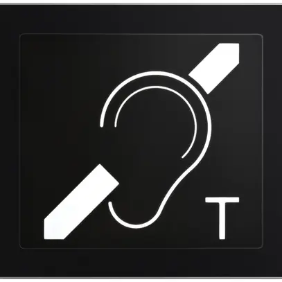 Placca frontale per modulo per audiolesi Urmet Alpha, IP55, nero 
