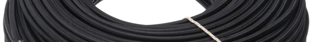 Cavo H05VV-F tessile 3×1mm² nero 100m 