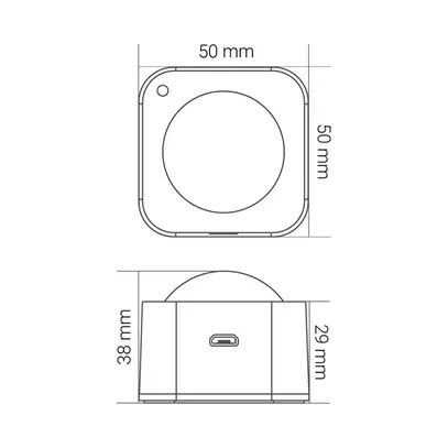 Capteur de mouvement/lumière PIR ZigBee 3.0, KnockautX 