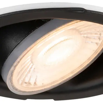 Spot LED INS SLV UNIVERSAL PHASE 1×7W 690lm 927/930/940/965 38° REG Ø85mm nero 