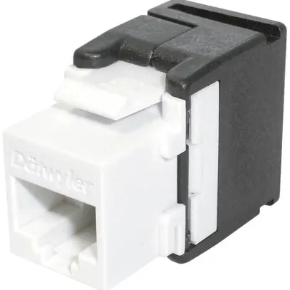 Modulo RJ45 Dätwyler KU-T 1/8 U cat.6 bianco senza utensili 