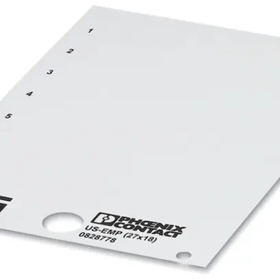 Schildchen US-EMP einrastbar weiss 27×17.6mm 