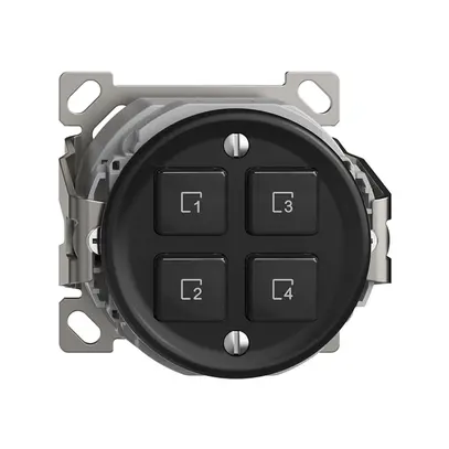 Pulsante scena AP 4 scene/4T WLAN Sdue Wiser nero 