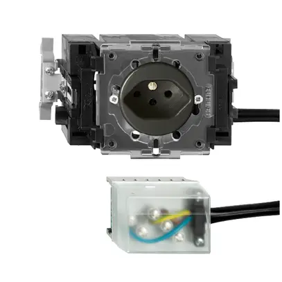 Prise INC FH T13 L1 noir 53mm Snap pour câbl.plat powerbus 