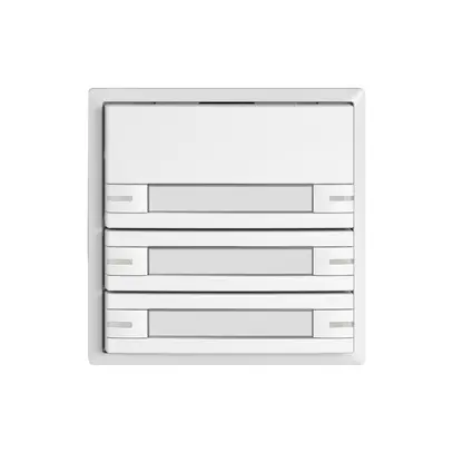 Pulsante KNX RGB EDIZIO.liv SNAPFIX® sensore temp.RGB-LED targ.6× com.1T bi 