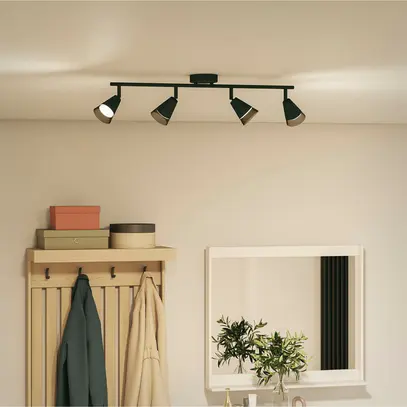 Spot Philips Cleft GU10 4×5W 694×152mm nero 