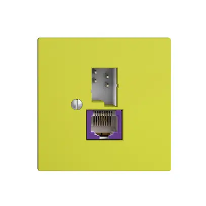 Presa T+T 6P/1×RJ45 DSL-a banda larga EDIZIOdue lemon 