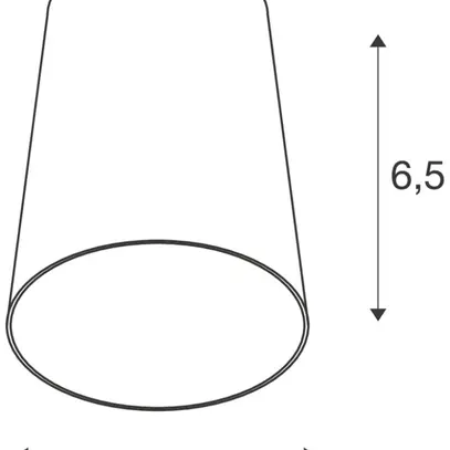 Leuchtenschirm SLV PURI 2.0 Cone rund konisch Ø55×65mm grau 