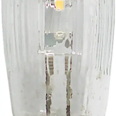 Lampade ricamb.MK LED Top 3pez E10, 8…34V, bianco caldo zigrinate chiaro 