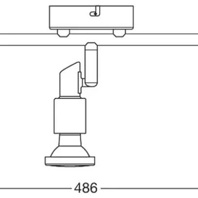 Plafonnier LDV LED SPOT GU10 3×2.6W 3×230lm 2700K argent 