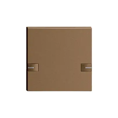 Taste 1/1 KNX/UNI-Taster mit LED EDIZIOdue 2×Einfachbedienung coffee 