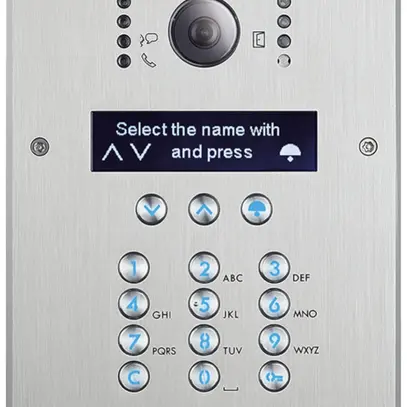 Modulo citofonico INC con videocamera e tastiera alfanumerica in acciaio inox 
