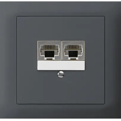 Scatola INS kallysto 2×RJ45s antracite parallelo 