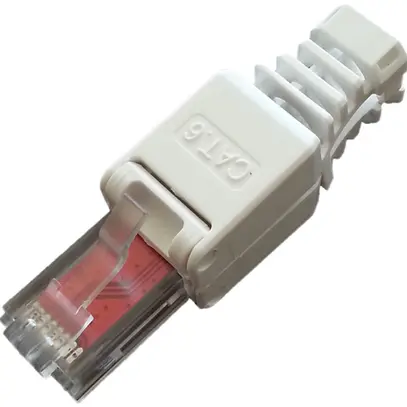 Spina modulare RJ45 Cat.6 8/8 pol. UTP per cavo tondo 