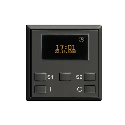 Kit frontale per timer astro.ZEP ON/OFF EDIZIOdue nero 