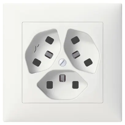 Prise ENC SIDUS 3×T23/1 blanc 