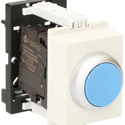 Pulsante AMD K&N, 1Ch 6A, 2UM, calotta blu 