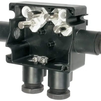 Boîte de dérivation EEx thuba 2×M25 pour câble Ø10…17mm 4xEx-e 1xPE IP66 