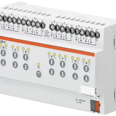 REG-KNX-Jalousieaktor ABB 8-fach 6A 230VAC, mit Handbet. 