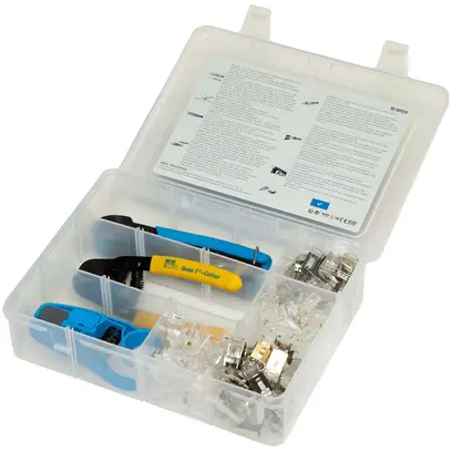 Set di serraggio IDEAL INDUSTRIES EMEA per spine RJ45 schermate 