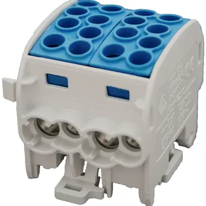 Blocco ripartizione tipo C 4×35/4×25mm² 125A CU blu 