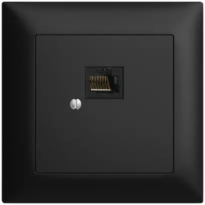Scatola INC 1×RJ45/u 8P EDIZIOdue nero R&M swissline 