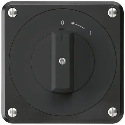 Contatto rotativo INC robusto IP55 nero 2P per combinazione 