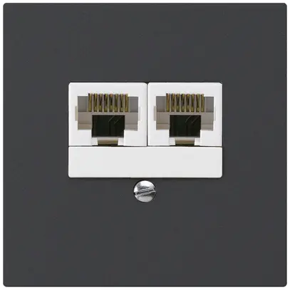 Scatola INC kallysto 2×RJ45u nero parallelo 