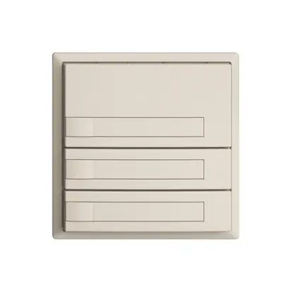 Poussoir KNX RGB EDUE, 250mW, s.LED, a.insert papier, 3×poussoir, 1×touche crema 