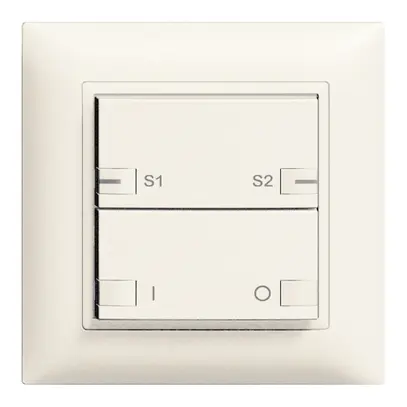 Tasto INC ZEP ON-OFF scena 1c/2t staz.centr/sec. EDIZIOdue bianco 