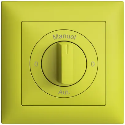 Kit front. 0-Auto-0-Main EDIZIOdue lemon 88×88mm per interr.rot 