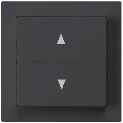 Kit frontal kallysto 60×60 noir pour interrupteur/contact pour stores double 