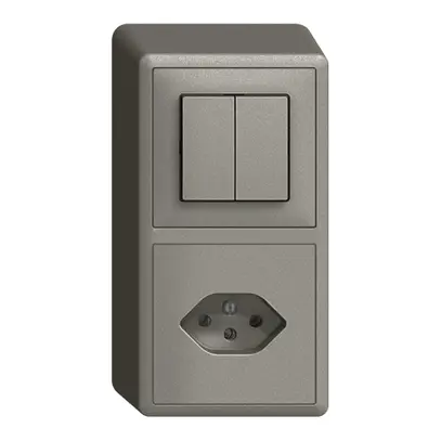 Combinazione AP EDIZIOdue 1/1P+T13 grigio scuro 