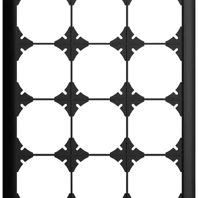 UP-Kopfzeile EDIZIOdue SNAPFIX® 4×3 vertikal 208×268mm schwarz 