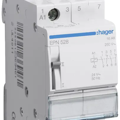 Télérupteur Hager 2UM 24VAC 12VDC 2 ouvreur 2 fermeur 0 inverseur 