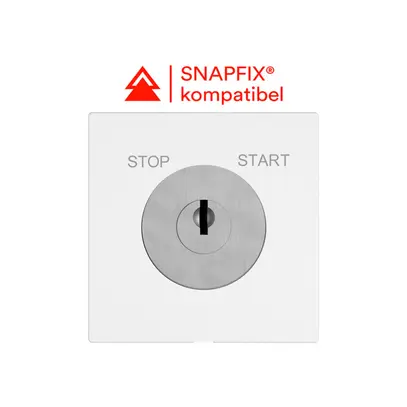 Interruttore a chiave EDIZIO.liv c.1007F/5000 cont.sep.1P STOP-START p=57mm bi 