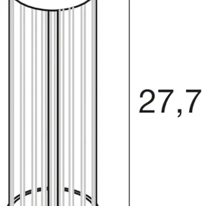 Luminaire de table LED SLV QUIMERA 4.3W 110lm 927/930 interrupteur Ø80×277mm cu 