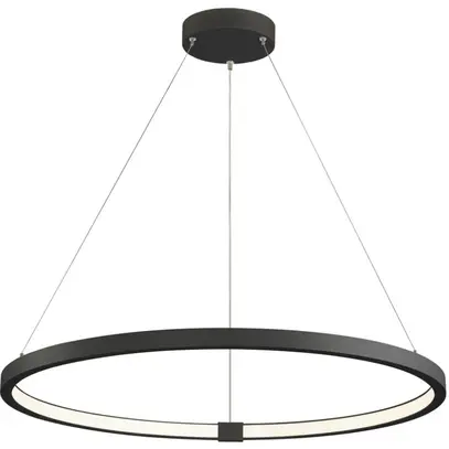 Luminaire suspendu LED SLV ONE 80 DALI 35W 2200lm 3000/4000K Ø800×30mm noir 
