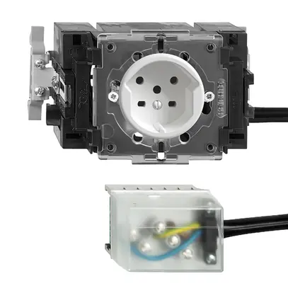 Presa INS FH T15 bianco 53mm Snap per cavo piat.powerbus 