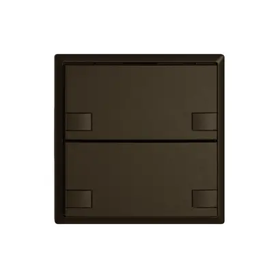 Pulsante KNX RGB EDIZIO.liv SNAPFIX® sensore temp.s.LED 2× com.2T ma 