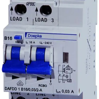 Interruttore protezione tagliafuoco Doepke DAFDD 2L B10 30mA tipo A 