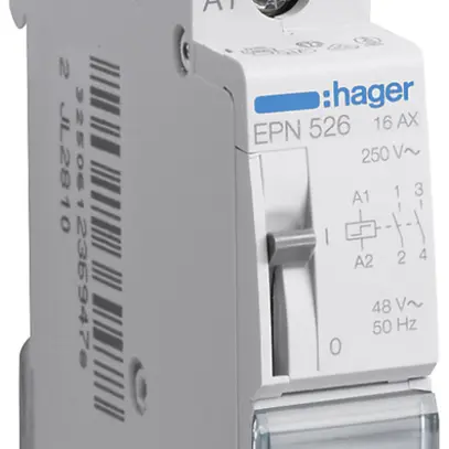 Teleruttore Hager 1UM 48VAC 24VDC 0 apertura 2 chiusura 0 invertitore 