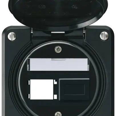 Kit de montage ENC robusto IP55 sortie frontale pour 2×R&M noir 
