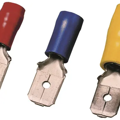 Spina piatta isolata 6.3×0.8/4…6 giallo 