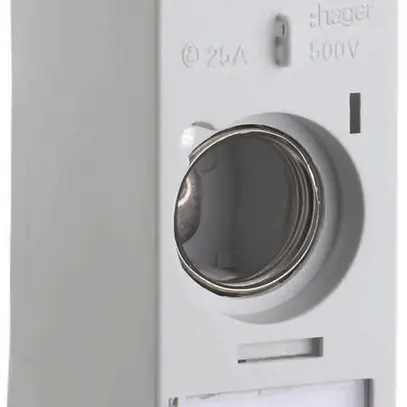 Portafusibile AP weber.uniline 1×25A DIN2 con copertura e fissaggio rapido 