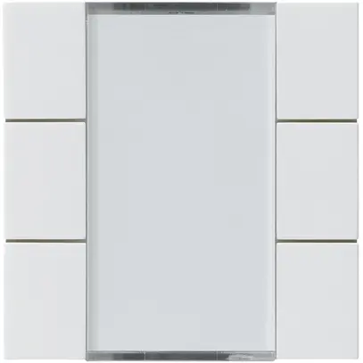 Frontset Hager kallysto 6×KNX systemlink/easylink weiss 